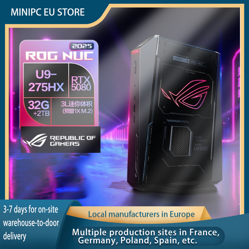 ¡Nuevo! NASUS ROG NUC (2025) Intel Core Ultra 7 NVIDIA GeForce RTX 5060, 32GB DDR5 RAM 1TB Refrigeración de triple ventilador |   4K Listo |   WiFi 7 |