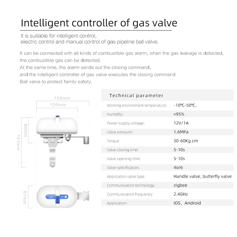 Tuya Smart Home WiFi Zigbee Wasser Ventil Wasserhahn Garten Sprinkler Controller Timing Sprachsteuerung Gas Smart Ventil für Alexa Google