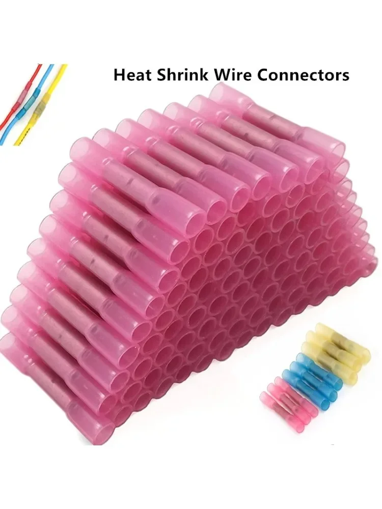 50PCS Terminali a crimpare per cavi termorestringenti Terminali a crimpare per cavi per automobili isolati impermeabili 26-10 AWG 0.3-6.0mm2