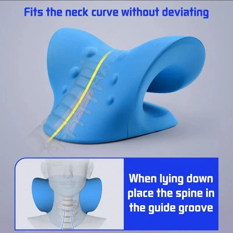 คอไหล่ Stretcher Relaxer ไคโรแพรคติกปากมดลูกอุปกรณ์หมอนสําหรับด้านหลังท้อง Sleeper Remedial หมอน
