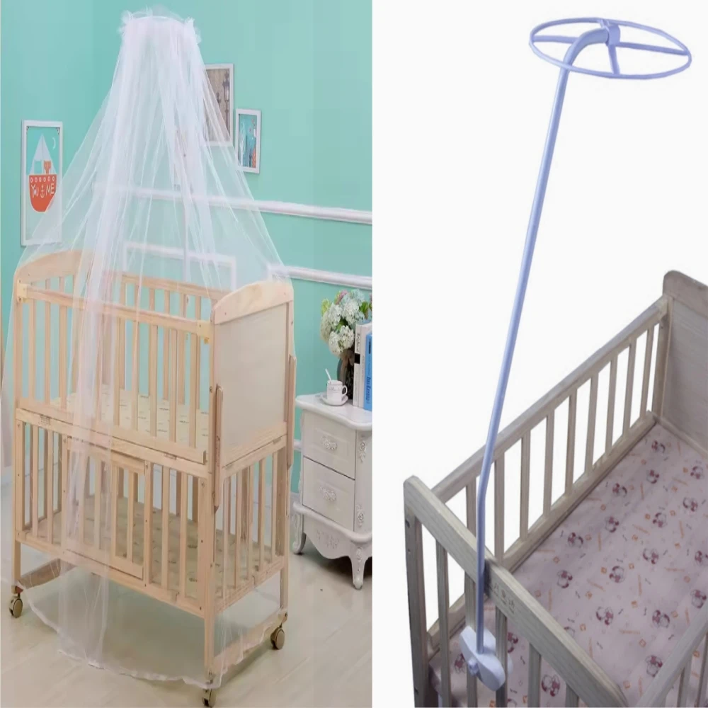 Supporto universale per zanzariera per culla Supporto per zanzariera estiva per bambini Supporto per baldacchino per rete per culla Tenda di supporto per lettino rimovibile