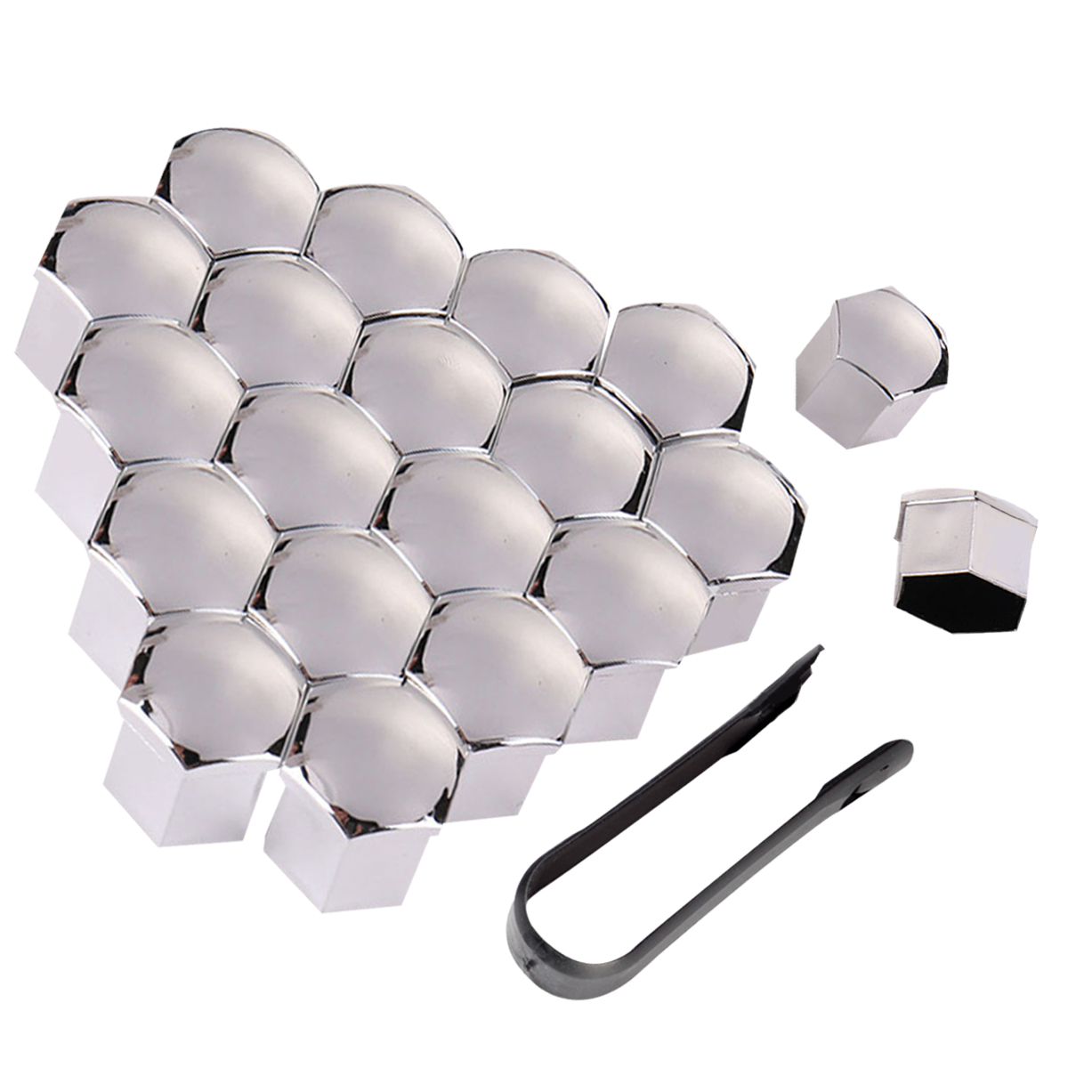 Auto Rad Mutter Kappen Auto Nabe Schraube Abdeckung Schwarz Silbrig 17mm Bolzen Felgen Außen Dekoration Spezielle Buchse Schutz staubdicht