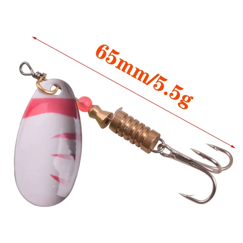 1 Chiếc 3.5G 5.5G Câu Cá Wobblers Cá Hồi Kim Loại Thìa Con Quay Mồi Jig Bay Nhân Tạo Mồi Với Móc Câu 3 swimbait Bass Giải Quyết
