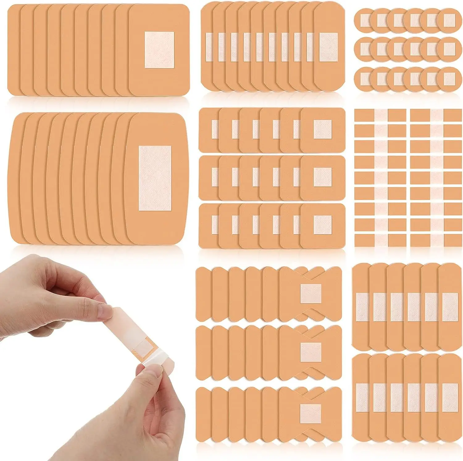 100 Pcs First Aid กันน้ําแผลพลาสเตอร์ทางการแพทย์ Anti-แบคทีเรีย Band Aid สําหรับ Home Travel First Aid Kit ชุดฉุกเฉิน