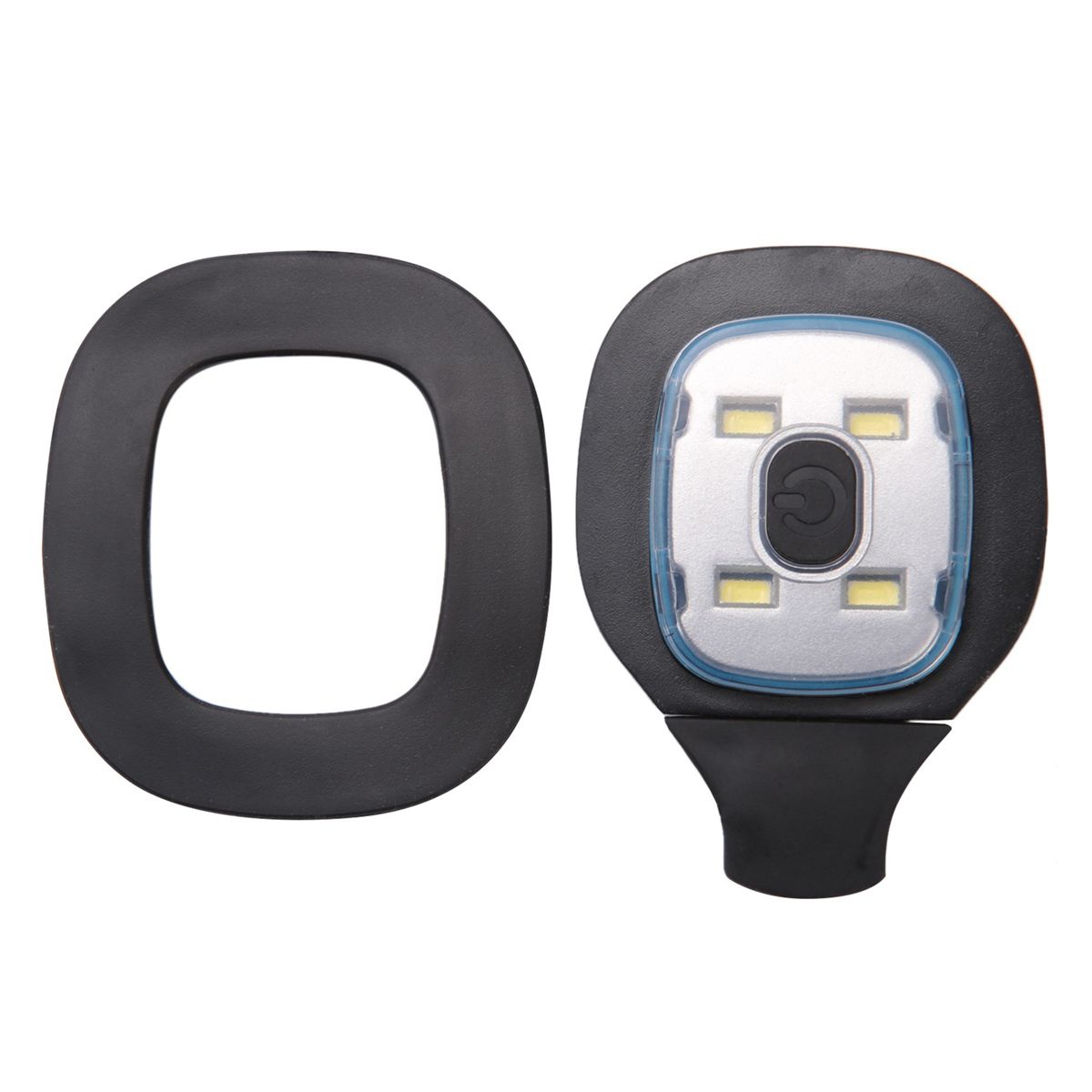 BAAU 10 stuks USB oplaadbaar licht voor LED-muts, vervangbare koplampdop DIY-hoedlicht voor mannen en vrouwen