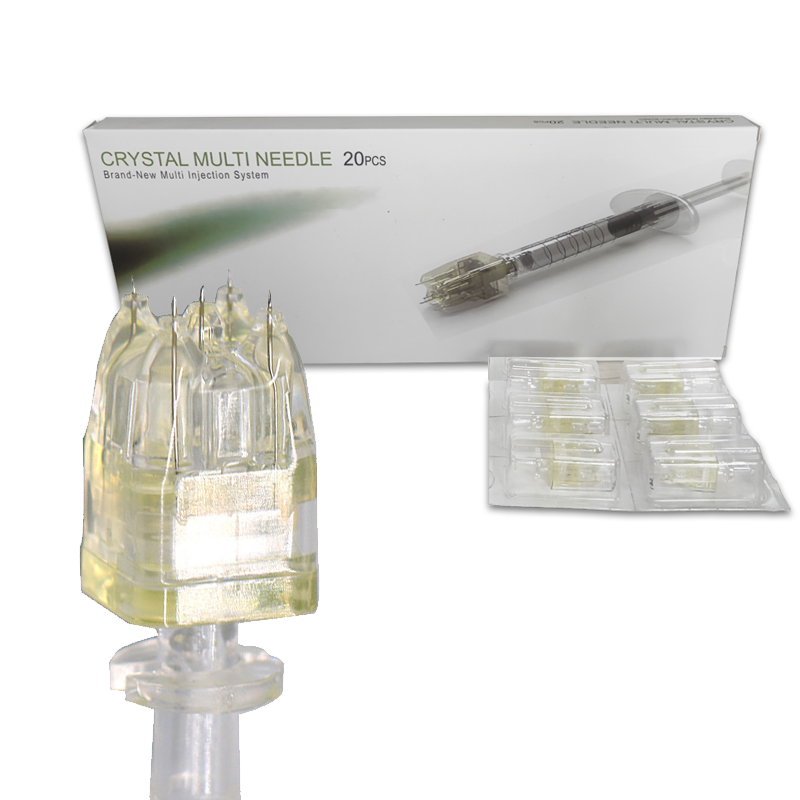 Coreia cristal 5 pinos parafuso multi agulha cartucho mão 32g 2.0 comprimento ajustável cuidados com a pele microagulha 9 pinos mesoterapia