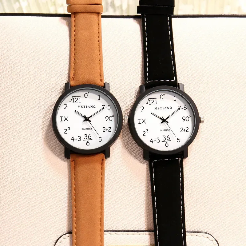 Estudiante Coreano Simple Esfera Grande personalidad tendencia pareja reloj mujer moda estilo Harajuku reloj de cuarzo reloj masculino