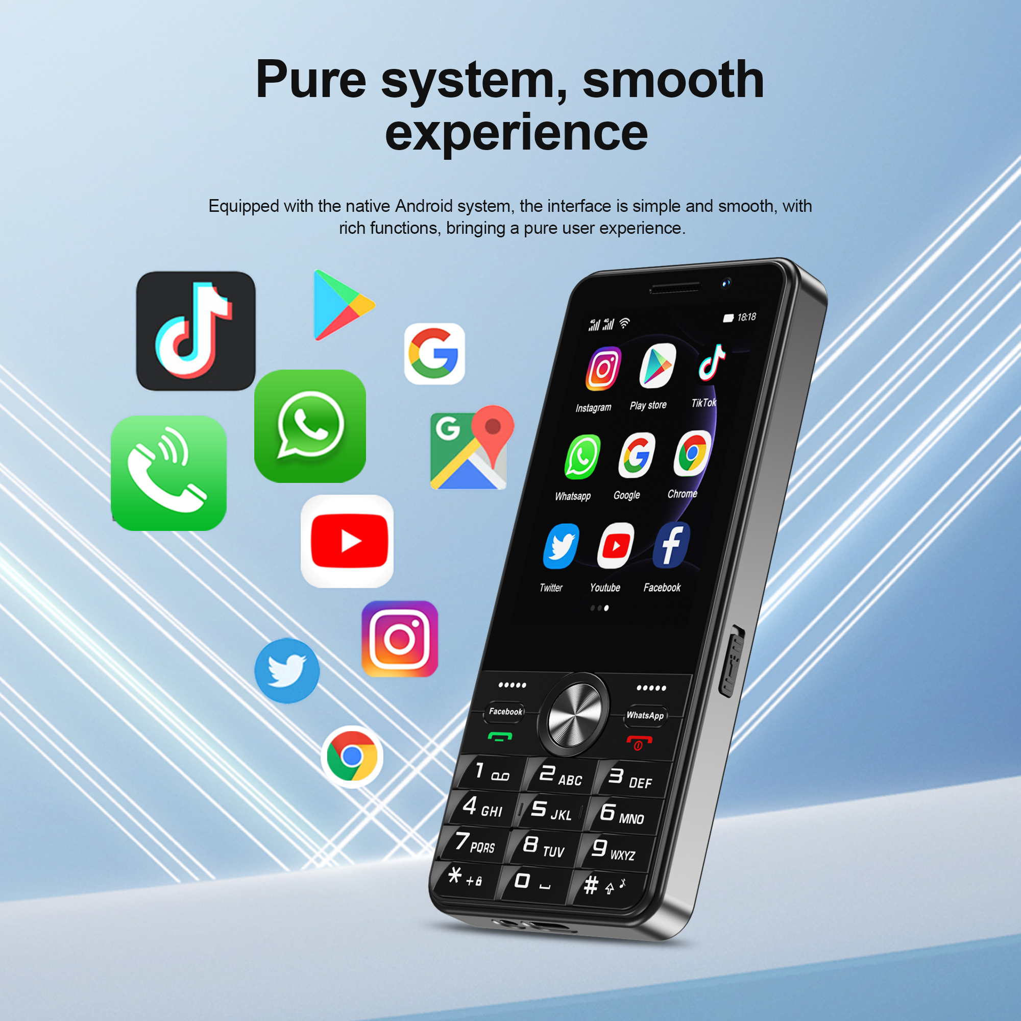 SERVO F25 PRO 4G Smartphone Android 8,1 OS 2 + 16GB ROM Cámara 2500mAh Dual SIM Botón de espera Teléfonos móviles inteligentes Google Play Store