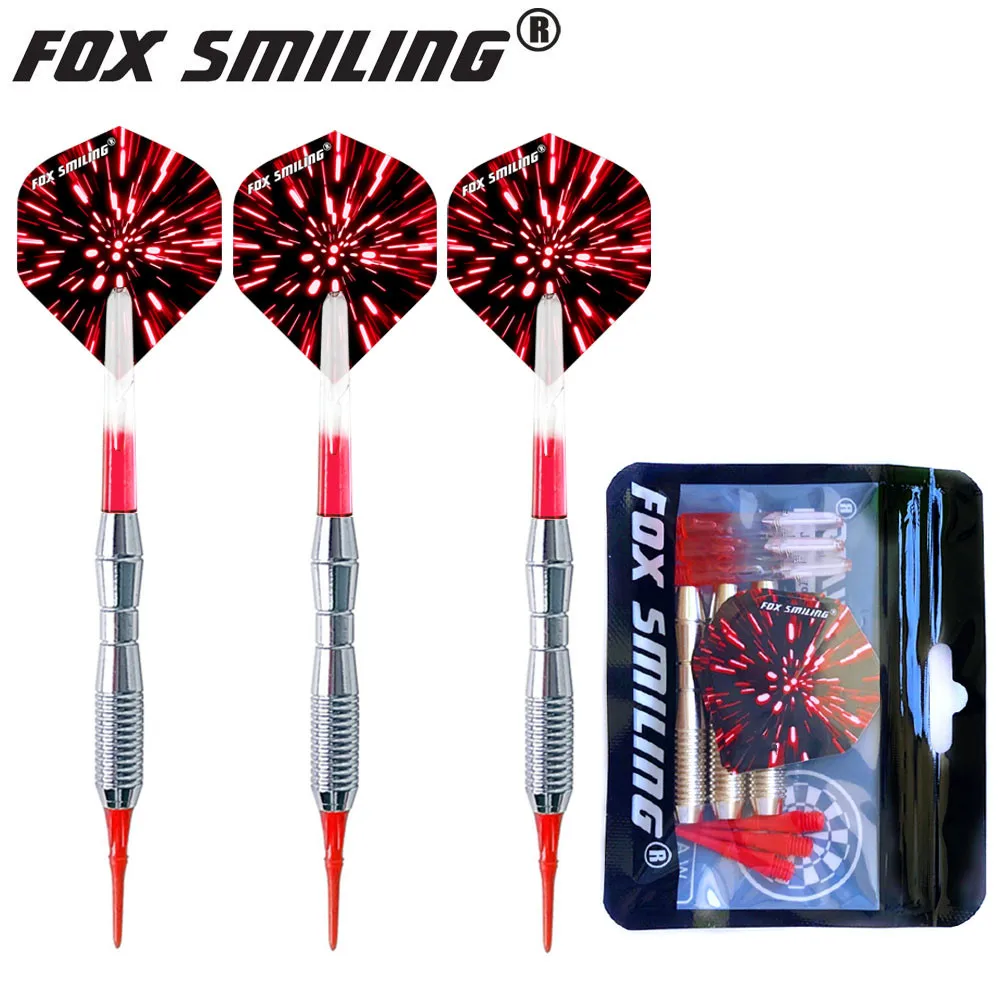 Fox Smiling 3шт 18г мягкие дротики с нейлоновыми наконечниками и валами