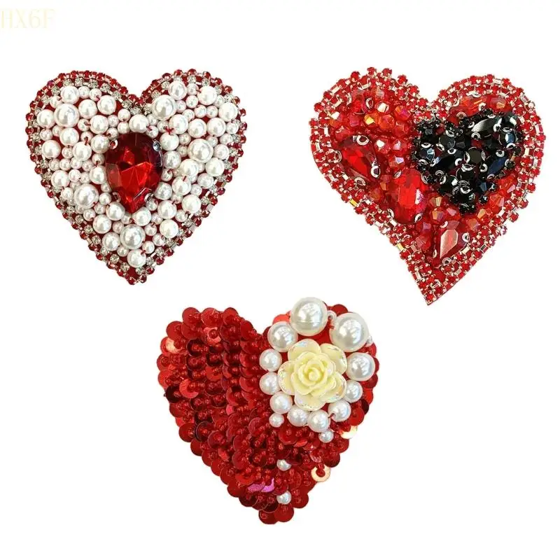 Святки HX6F Red Applique Sewing Applique Applique Applique Applique Patches для ремесел