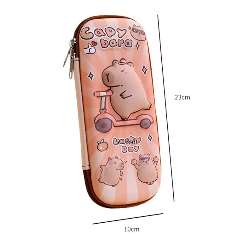 Astuccio per matite Capybara 3D Resistente alle cadute Materiale scolastico per studenti impermeabile Astuccio per penne multifunzione di grande capacità Cancelleria