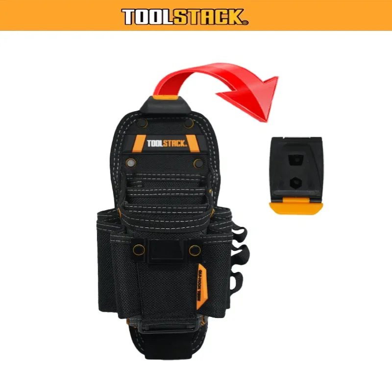 TOOLSTACK Techniker-Tasche, 10-Taschen-Mechaniker, spezielle Werkzeugtasche mit mehreren Taschen, Werkzeugtasche, schnell, langlebig, Hängetasche, langlebiges Werkzeugset