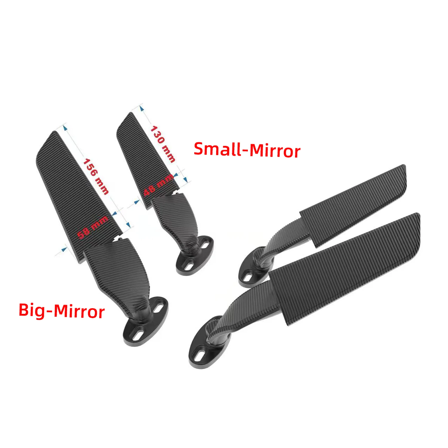 Espejo retrovisor giratorio ajustable para motocicleta Aprilia GPR250R APR250 rs660 RS125 RS250, ala de viento modificada