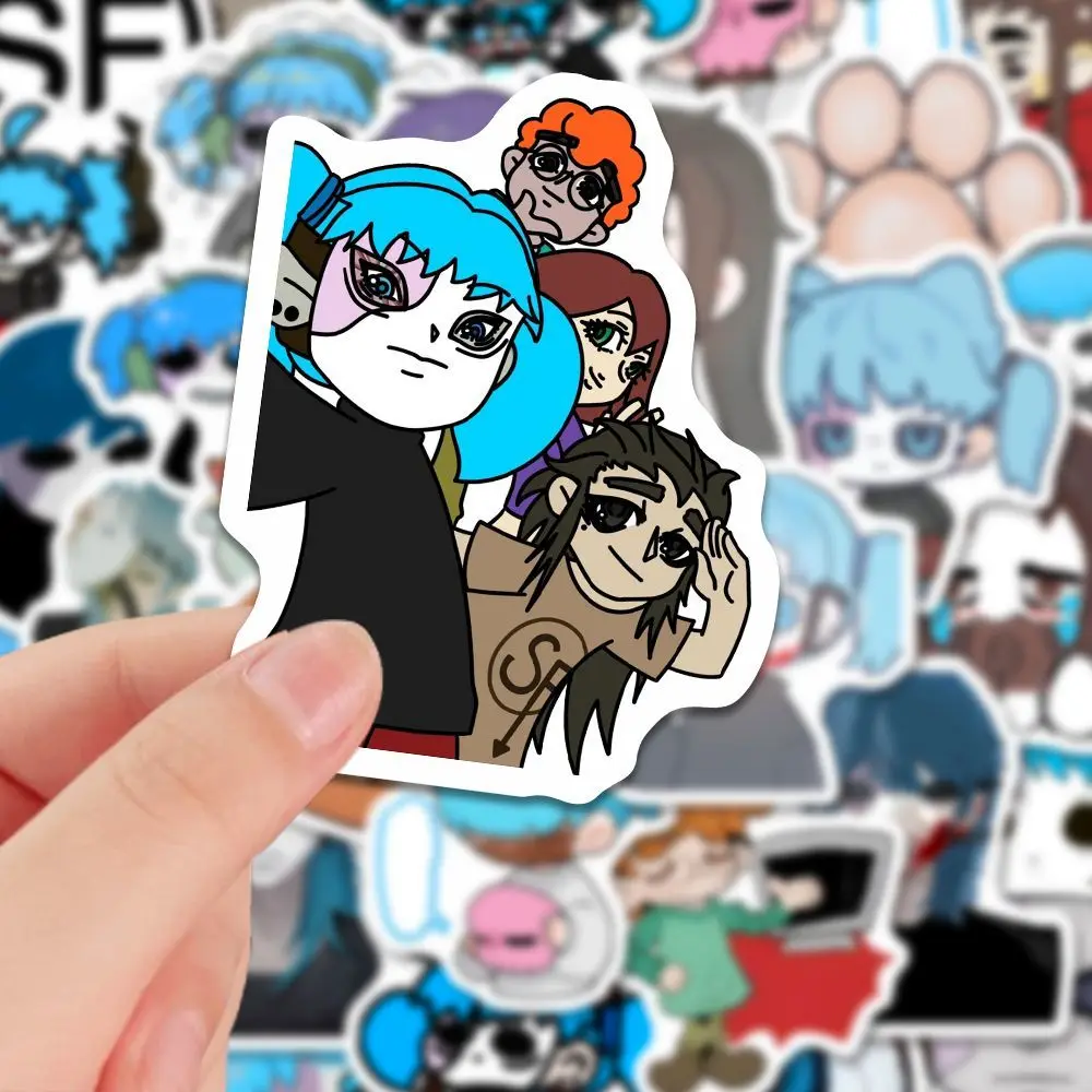 サリー顔ステッカーかわいい漫画ステッカーかわいいラップトップ電話ケース DIY 装飾コレクション学生文具学用品ギフト