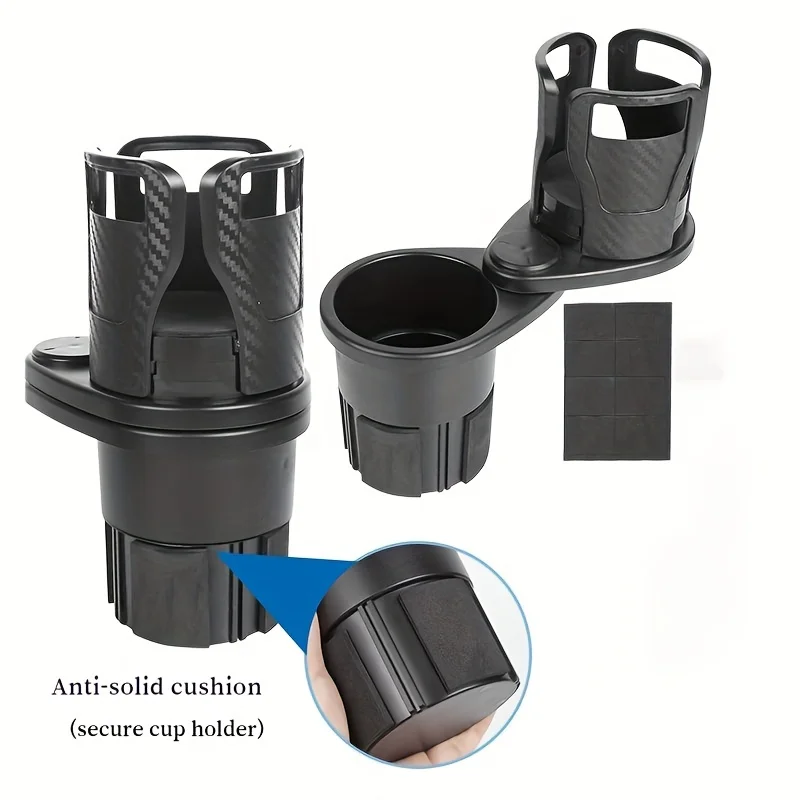 Expansor de suporte de copo de carro para adaptador ajustável multifuncional duplo com organizador de aromaterapia de telefone