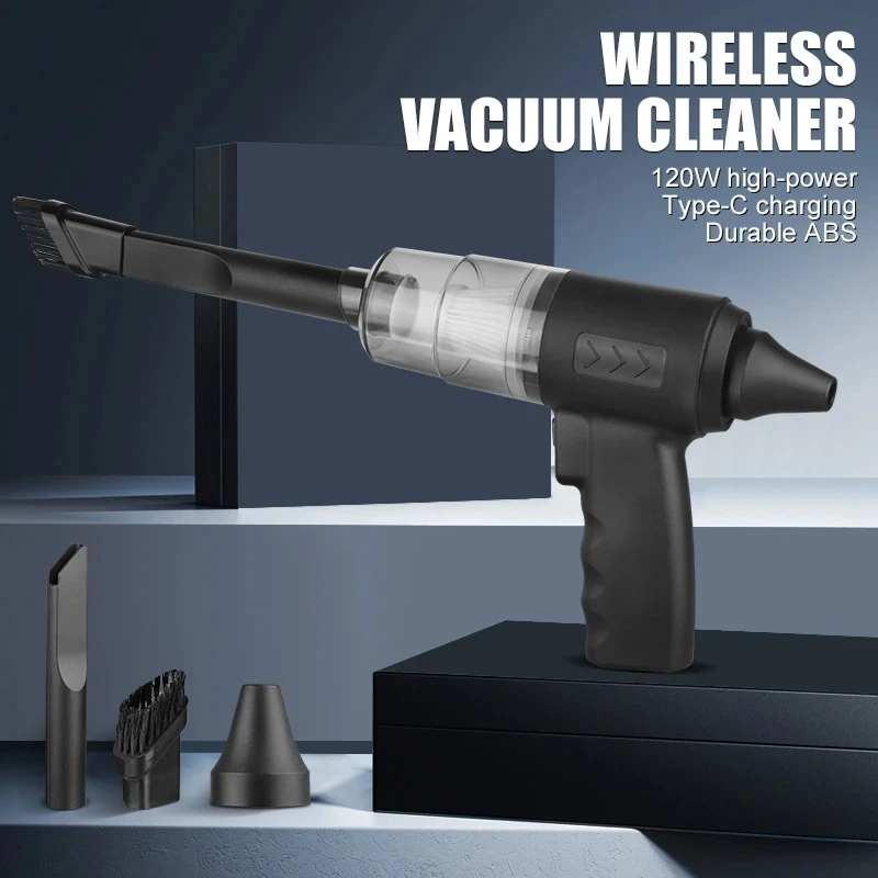 Midea Powerful Portable Car Wireless Vacuum Cleaner 3-in-1 120W Handheld for Home & Auto Lightweight Cordless Rechargeable New