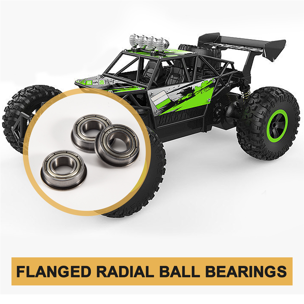 フランジ付きラジアルボールベアリング,金属鋼,ダブルシールドフランジ,モーターベアリング,f688zz,8x16x5mm, 10個