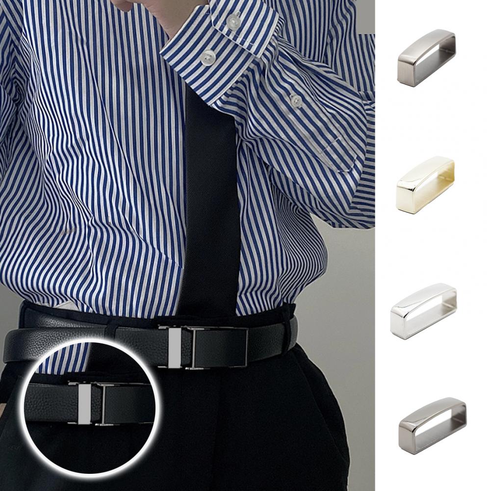 35/40mm Metal Belt Keeper D Shape Belt Strap Ring Buckle Faux Leather Craft Bag Strap Belt Replacement Buckle Belts Accessories