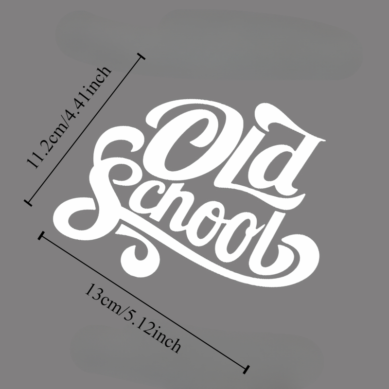 Pegatinas creativas para motocicleta de la vieja escuela, calcomanías decorativas de vinilo impermeables para tanque de combustible, ventana de coche, casco, 1 ud.