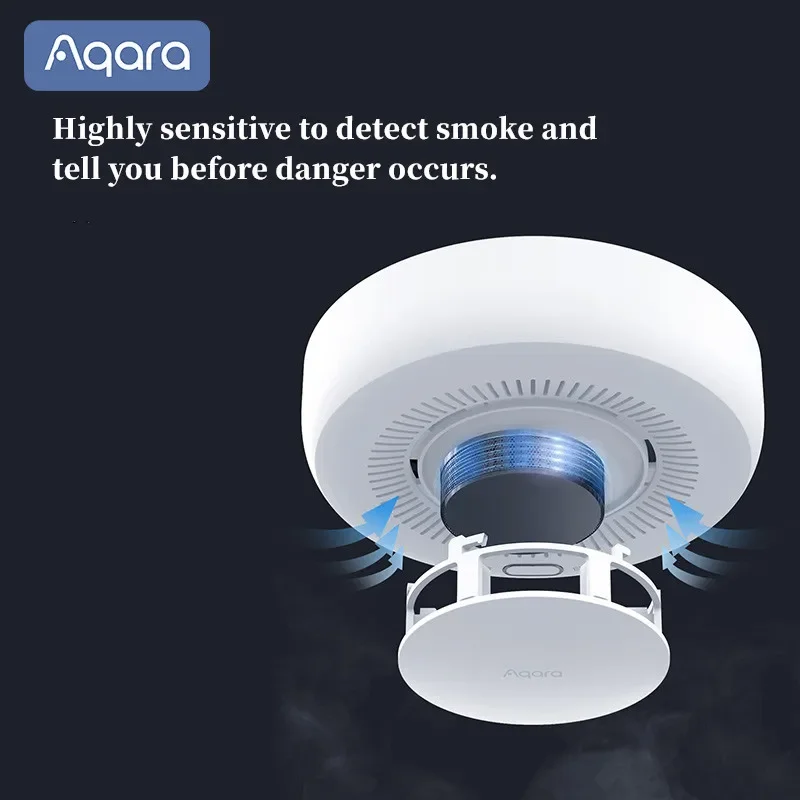 Aqara Smoke Detector Zigbee Smart Fire Alarm Monitor Sound Alert Home Security Remote Control For Xiaomi Mijia Mi Homekit APP