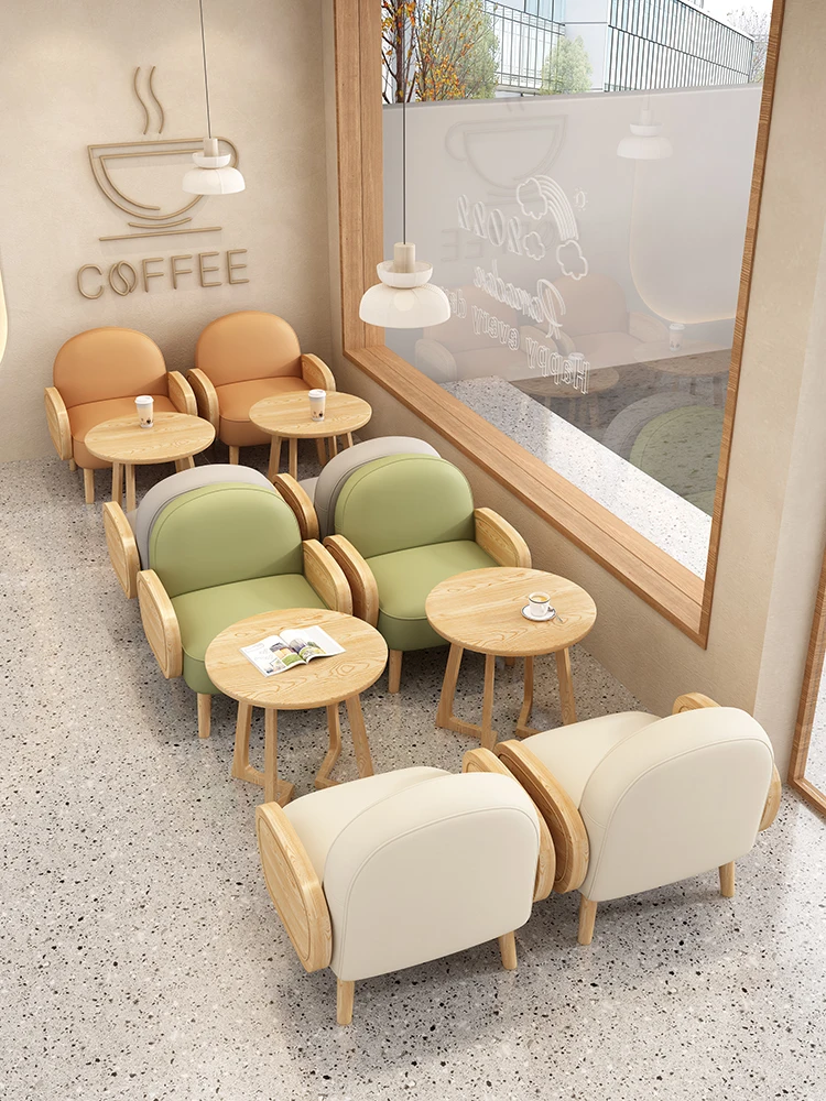 Lounge Conjunto de mesa e cadeira, café, sobremesa, chá com leite, loja, cabine sofá, cabine de leitura, elegante
