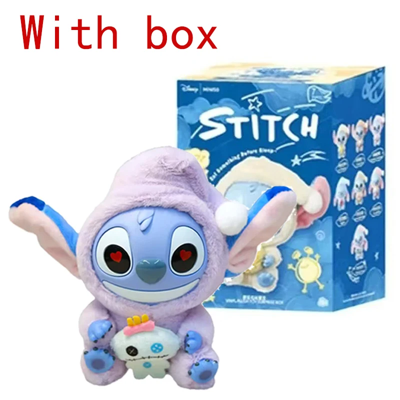 Stitch Eat Something Before Sleep Series Blind Box Pluche Vinyl Speelgoed Schattige pop Replica Mystery Box Bag Hanger Decor Gift