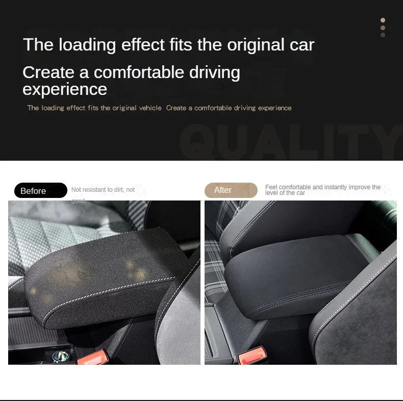 Novo couro do plutônio caixa de apoio de braço do carro console central tampa braço capa acessórios do carro para vw volkswagen golf 7 mk7 2012 -2019