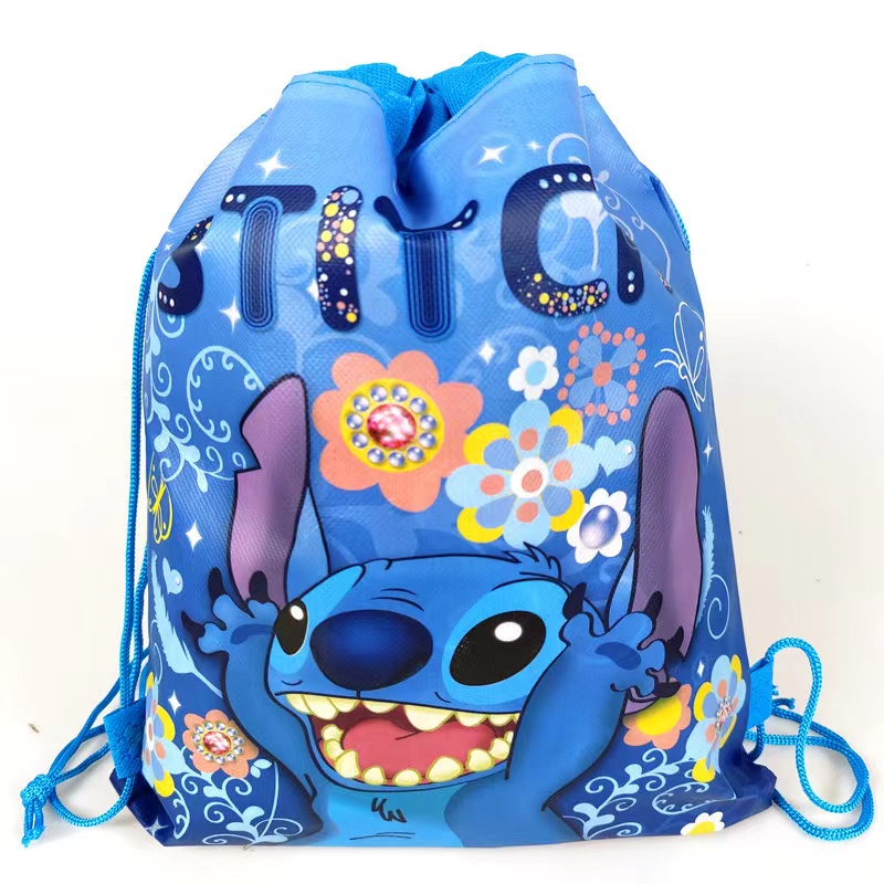 Sac à dos de proximité Disney CAN o & Stitch pour enfants, décoration de fête au point, poche de réception-cadeau, fournitures de fête d'anniversaire, baby shower