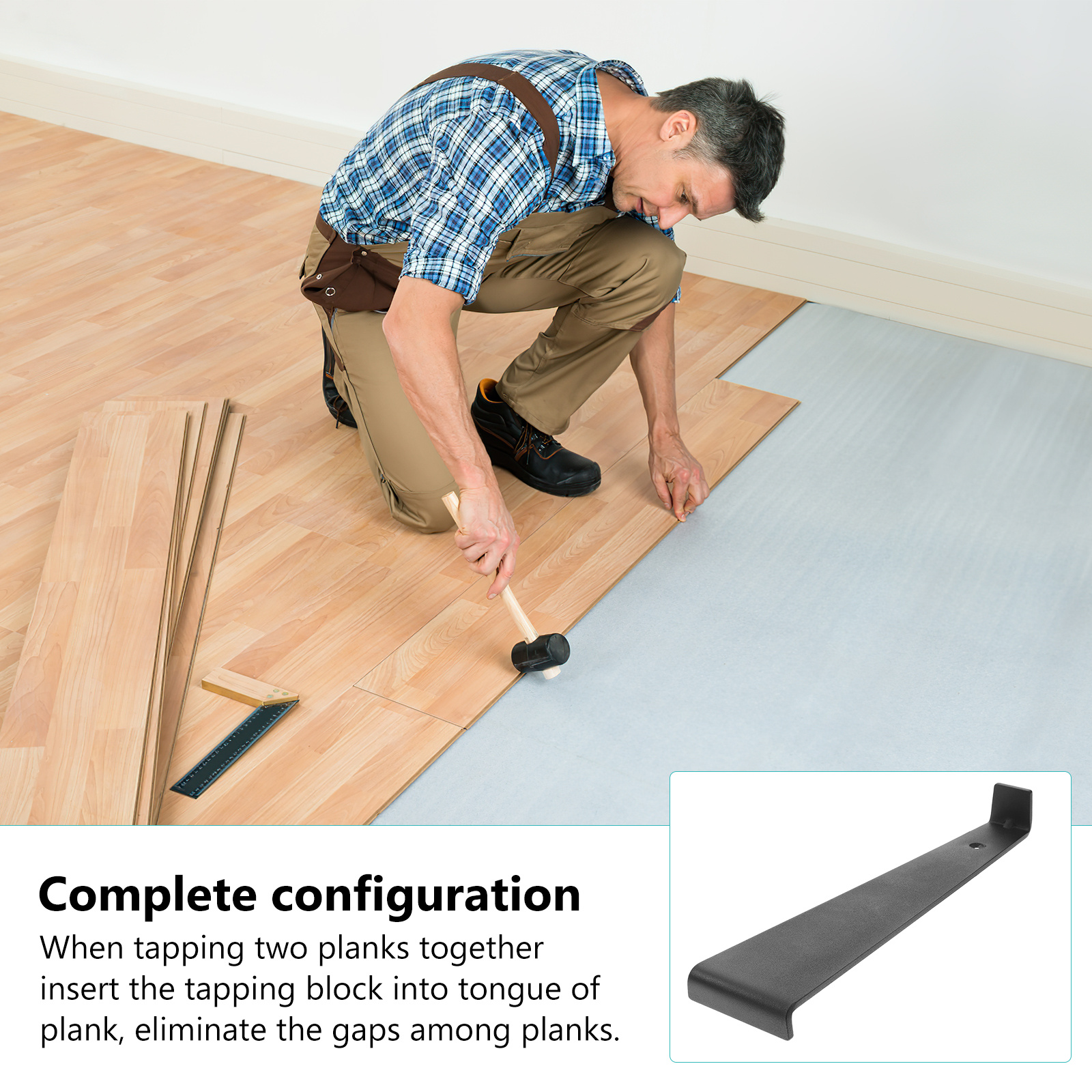 Pull Bar For Laminate Wood Flooring Installation Heavy Duty Floor Gap Tool Durable Vinyl Plank Flooring Tools