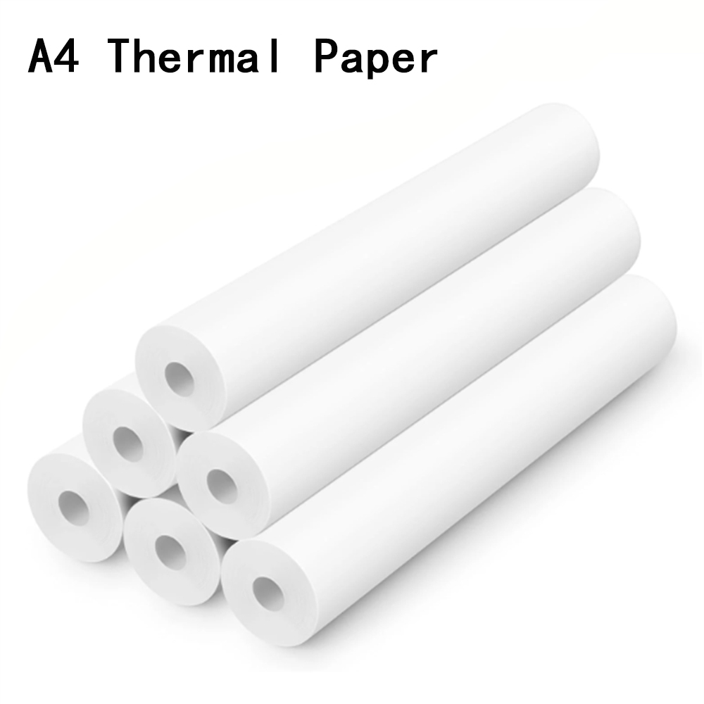 Термобумага формата А4, бумага для печати 210x30 мм, подходит для беспроводного Bluetooth-совместимого термопринтера формата А4, бумага для факса и машин