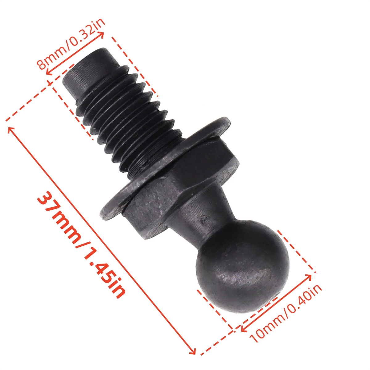 1J 6827439 車のボンネットフードテールゲートトランクリッドガスストラットロッドネジボールスタッドピン 8 ミリメートル VW ゴルフパサートジェッタ用シートアウディ