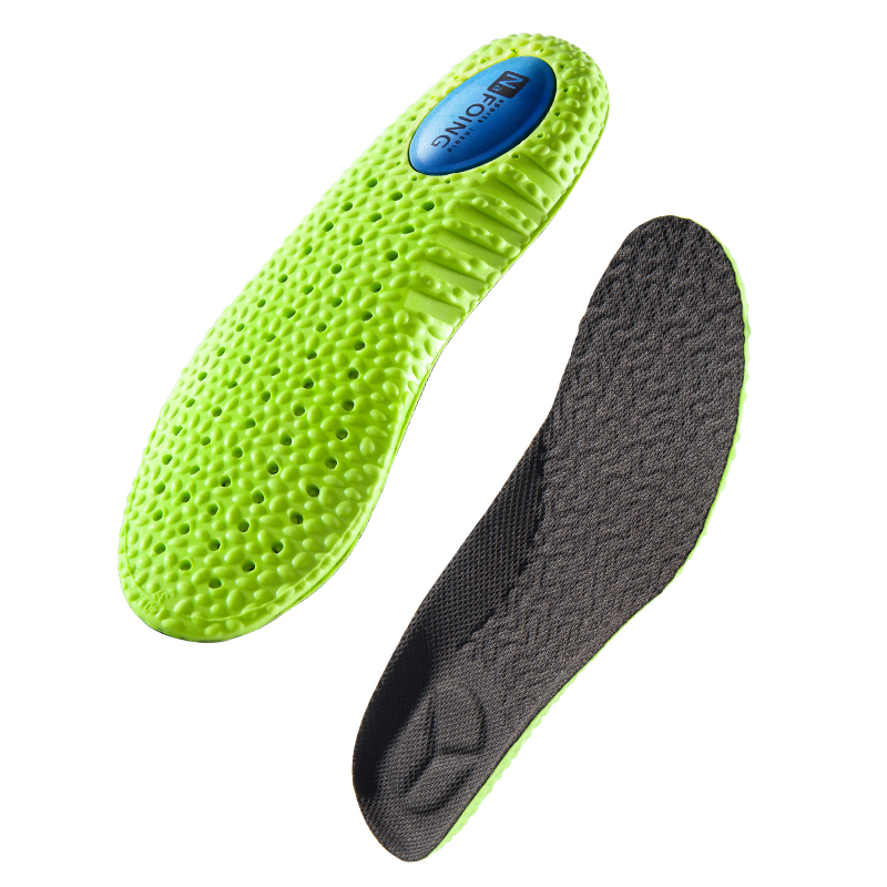 Sport Stoßdämpfung Einlegesohle Grün PU Memory Foam Atmungsaktive Arch Support Orthopädische Schuhe Pad Männer Frauen Fußpflege Schuhe Pad