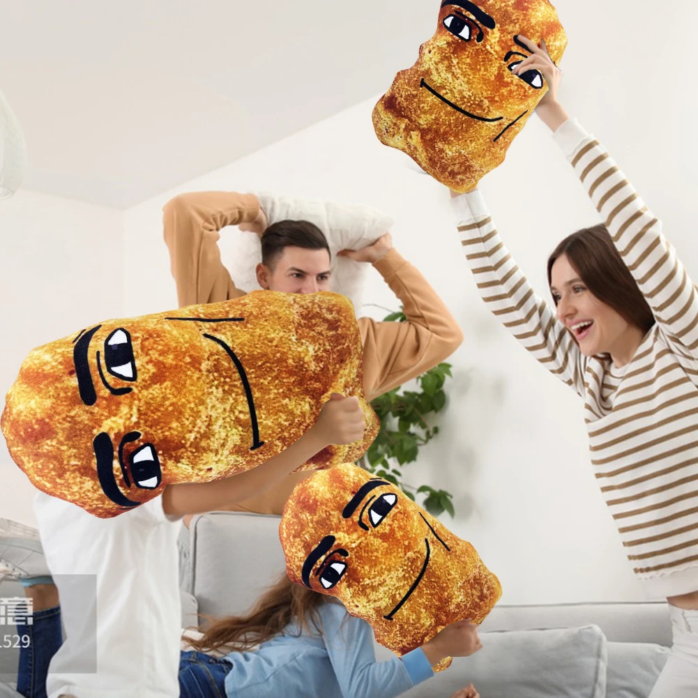 Creative นักเก็ตไก่/ขา Plushies ของเล่นไก่ใหญ่บล็อกหมอน Plush นักเก็ตไก่น่ารัก Plush ของเล่นสําหรับเด็กและผู้ใหญ่