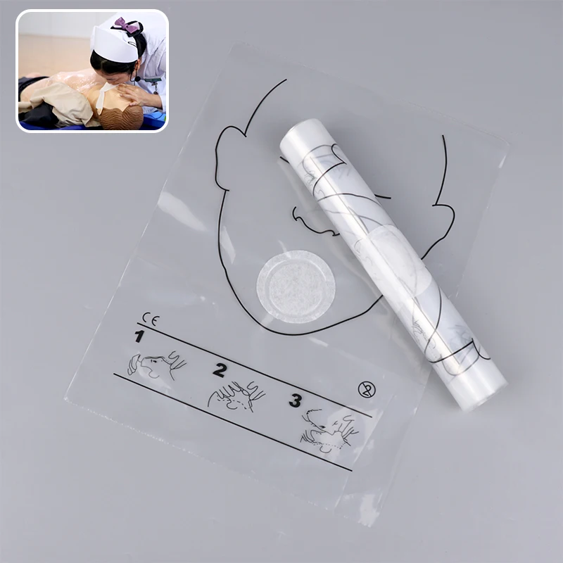 Mascarilla de respiración portátil desechable para entrenamiento de RCP, máscara de primeros auxilios para RCP, Kit de rescate, 5/30 piezas