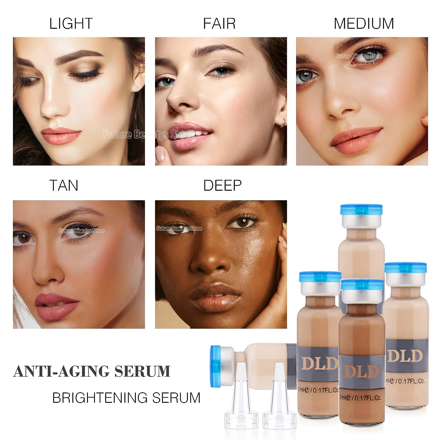 10 바이알 5ml BB 크림 글로우 페이스 스킨 케어 세럼 에센스 앰플 키트 히알루론산 브라이트닝 모이스춰라이징 파인 라인 뷰티