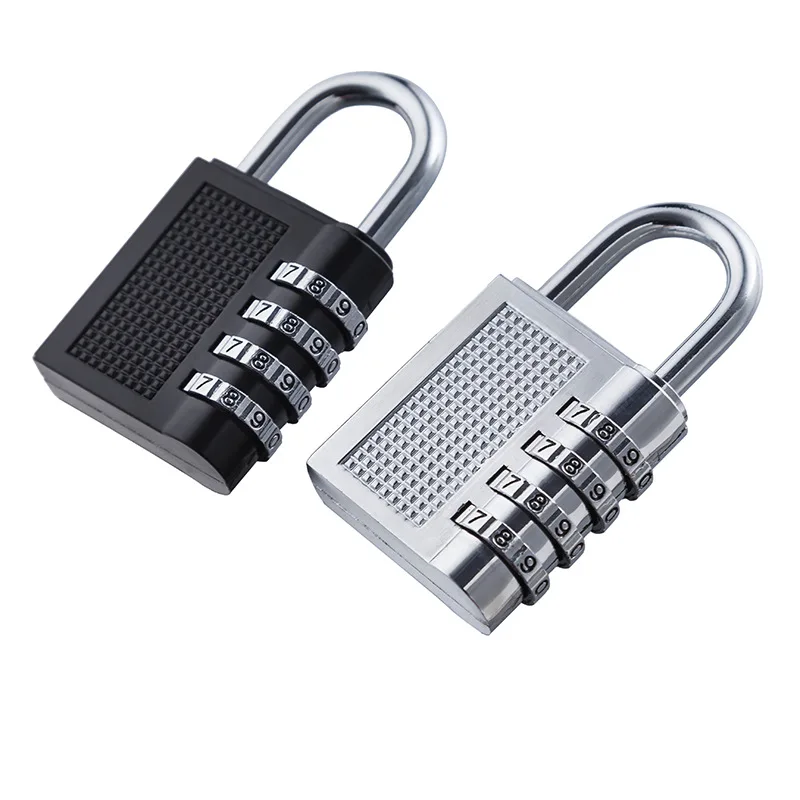 Combinazione di codici password a 4 cifre Mini lucchetto impermeabile Valigia in lega di zinco per serratura intelligente da viaggio per bagagli
