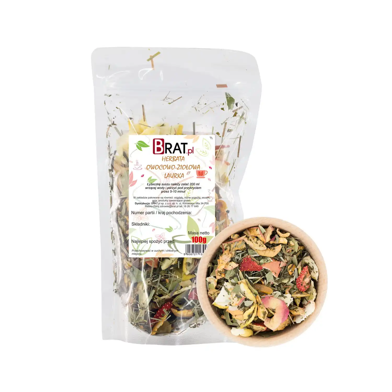 Herbata owocowo - ziołowa Laurka 100g