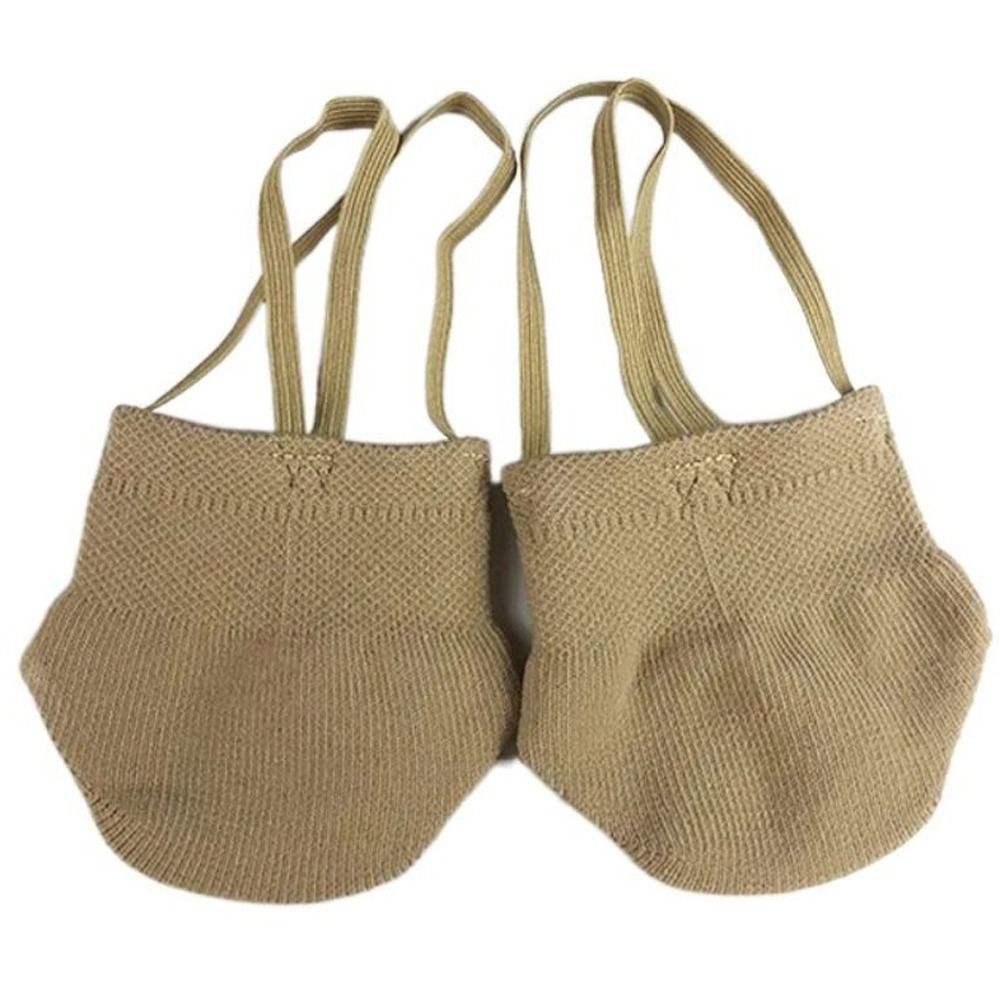 1 Paar gestrickte rhythmische Gymnastik schuhe Adult Professional schützen weiche Sohlens chuhe weiche Hautfarbe halbe Socken Pilates
