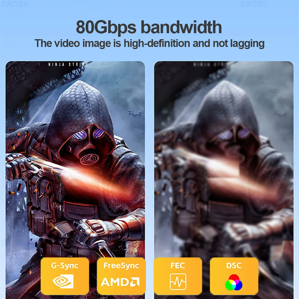 80 Гбит/с 16K@60 Гц Ultra HD Video Displayport Кабель 2.1 HDR 3 м 5 м 8K@120 Гц DP 2 1 Аудиокабель 4K@240 Гц 2 м 1 м Порт дисплея Шнур m 3D