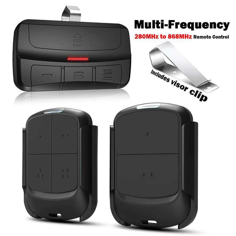 Nuevo duplicador de código multifrecuencia de 280 a 868 MHz para control remoto de puerta de garaje, transmisor de comandos de llavero multimarca.