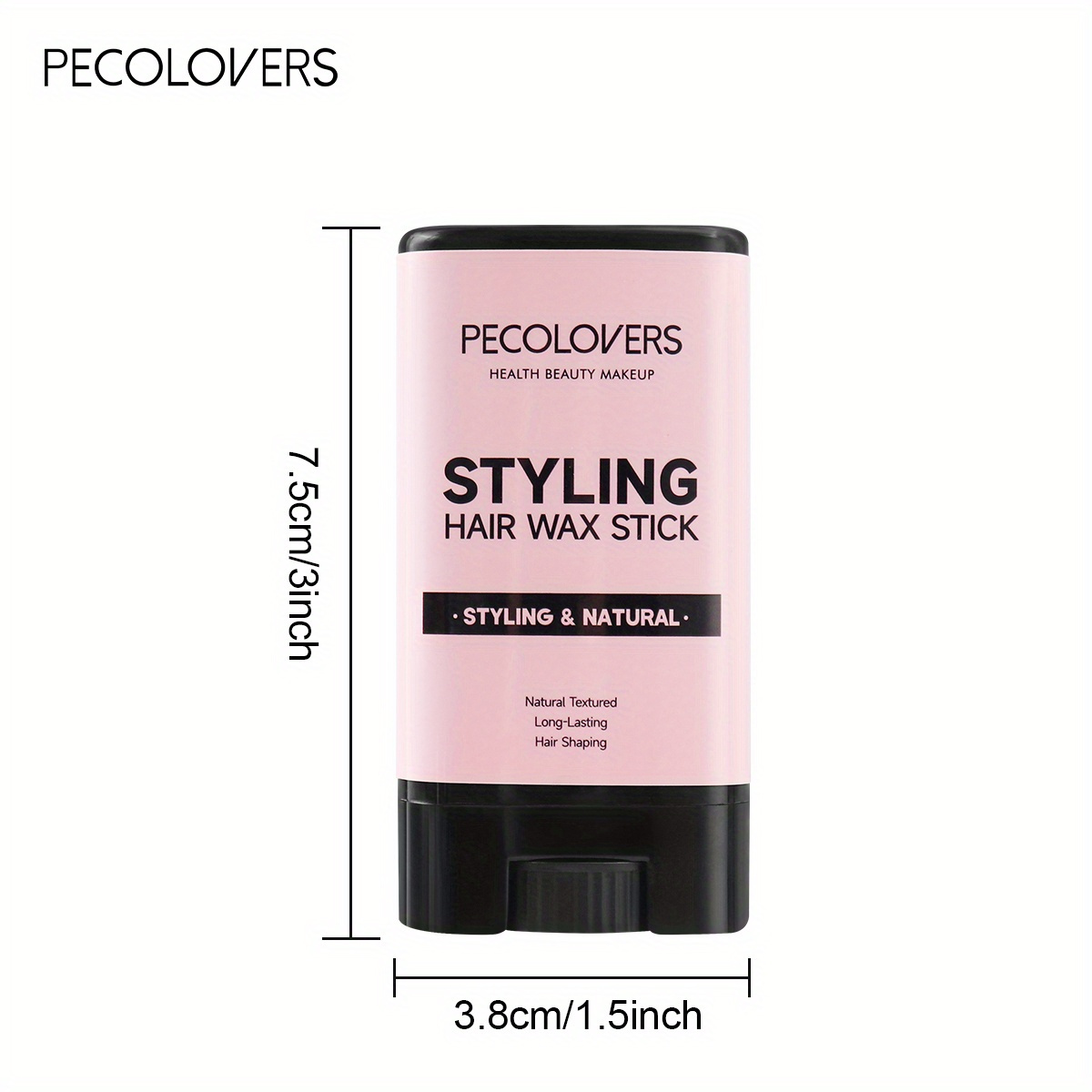 Bâton de cire pour cheveux à saveur de fruits, cire coiffante pour perruques lisses, bâton de pommade pour cheveux non gras pour bords flyaways et frisottis