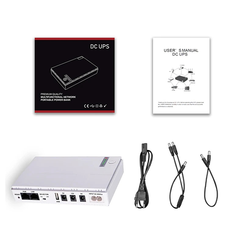 5v 9v 12v 15v 24v Dc Poe 10000mah Wifi Router Mini Ups For Internet Equipment Ups Battery Backup For Laptop And Phone