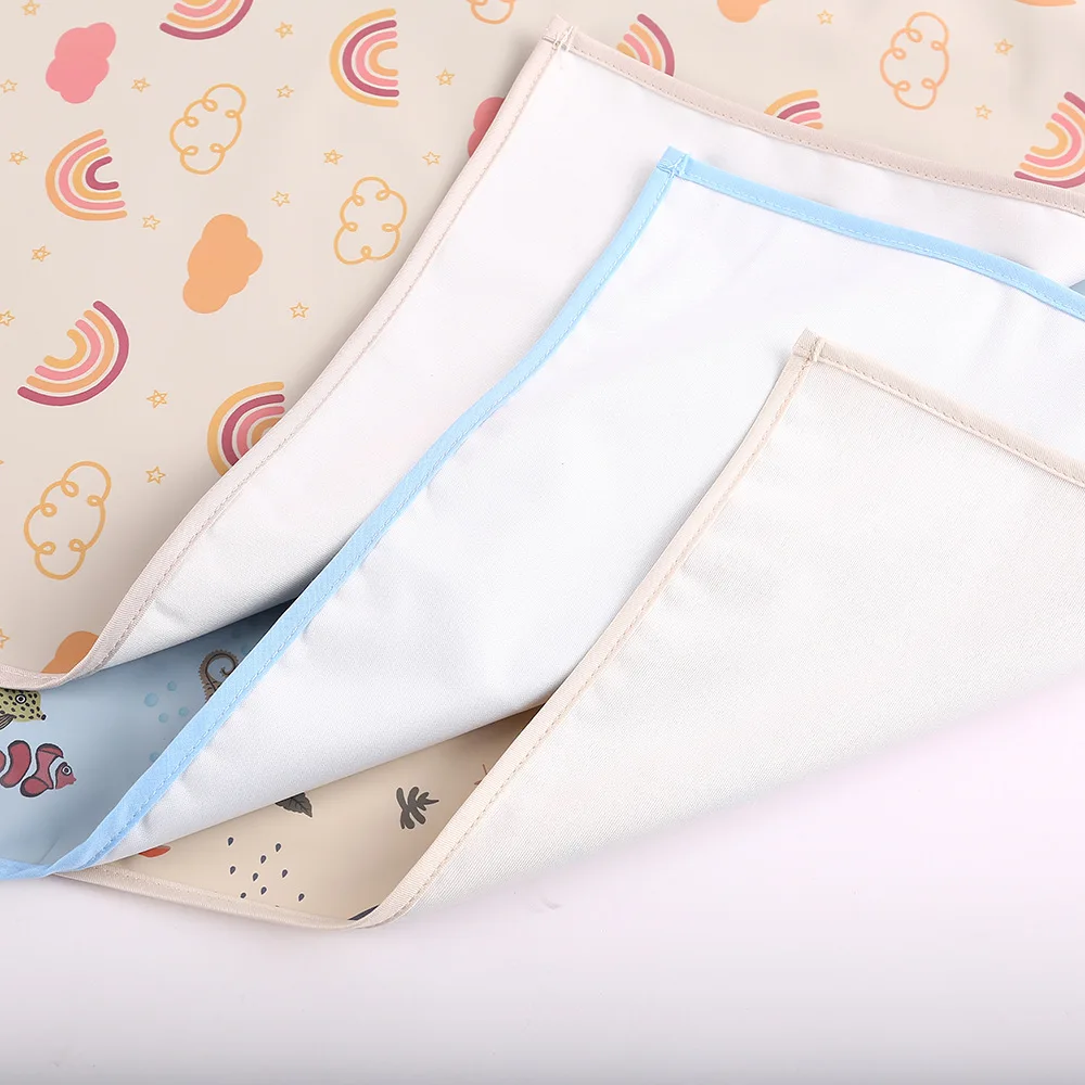Lavável Algodão Fralda Pad Capa para Infantil, Folha de berço impermeável, Mudando Urina Mat, Colchão Reutilizável, 3 Tamanhos