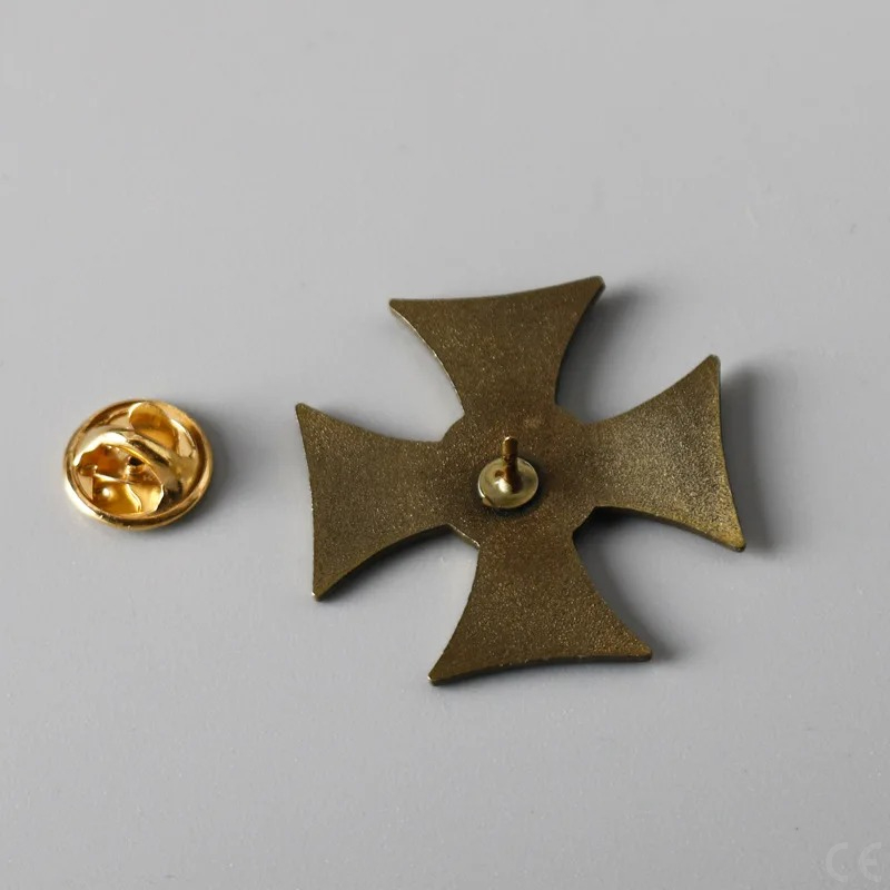 Ritter Templer Abzeichen Rotes Kreuz Emaille Pin Brosche für Schmuck Zubehör