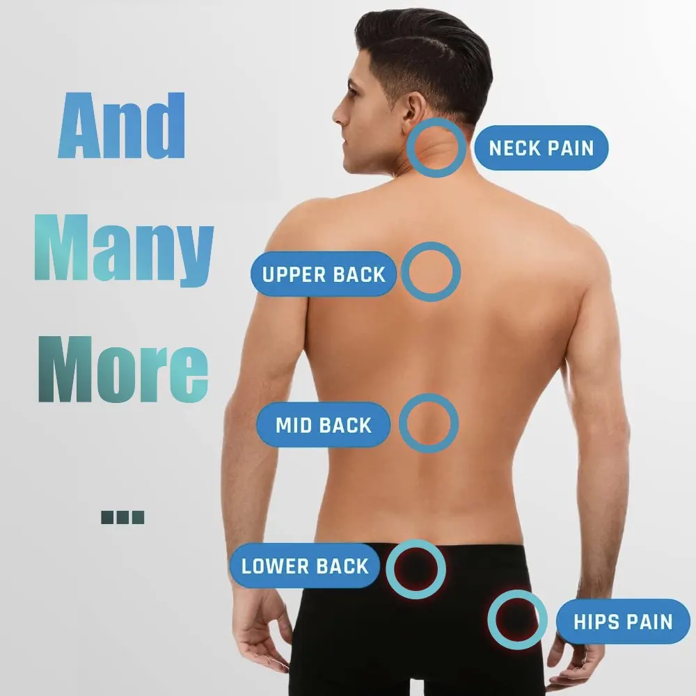 Psoas Muscle Release Deep Tissue Massage Tool Psoas Back Hip Flexor Release Tool Schwarzes Muskelentspannungsmassagegerät für den Sport im Fitnessstudio