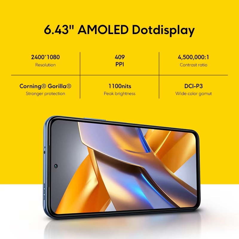 POCO-M5s Global Version 8GB 256GB MTK G95 Octa Core 64MP AI Façade Camera, 6.43 "AMOLED Dotdisplay, 33W, Développement NDavid, Entrepôt FR