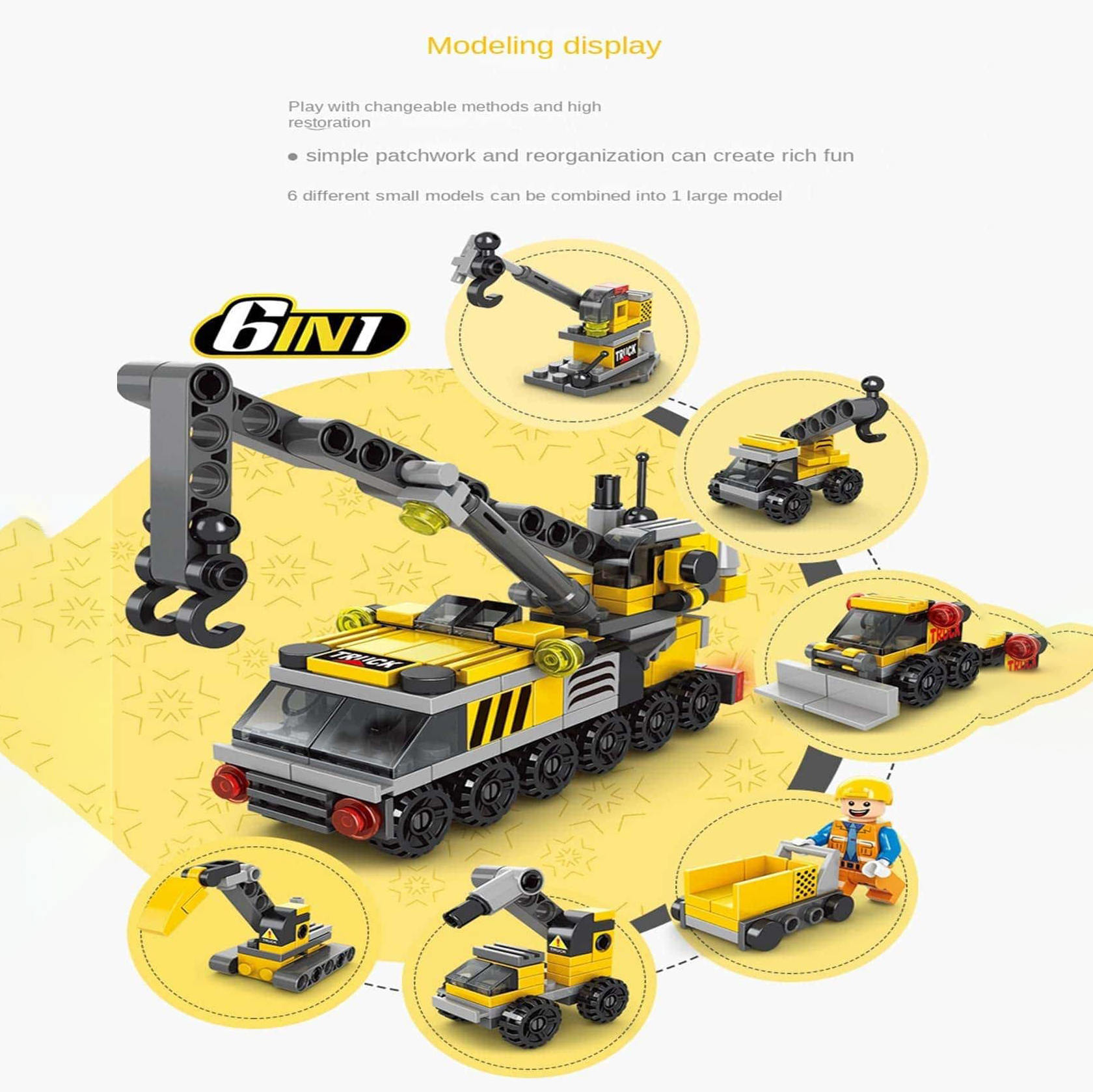 Kleine Partikel Mini Feuerwehrauto Polizeiauto Serie Kinder Puzzle Spielzeug Militär Bausteine Junge Montage