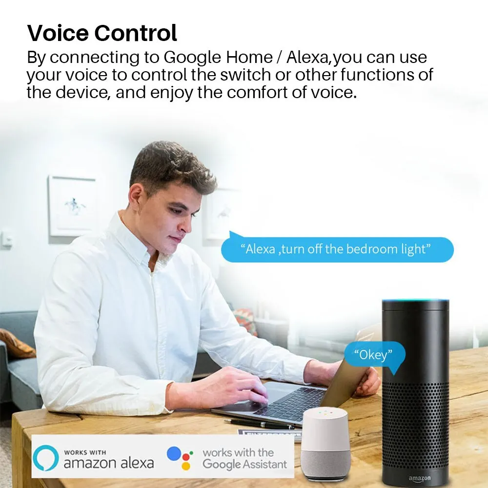 16a Ewelink Wifi Switch Mini Smart 2-Way Diy Switches Stroomonderbreker Timer Module Ondersteuning Alexa Google Home Alice Smartthings