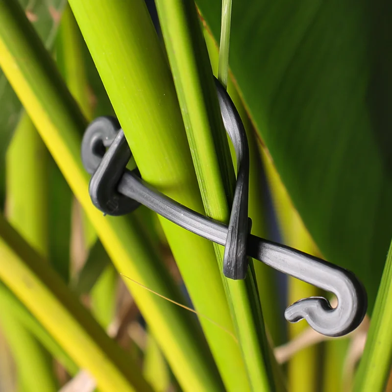 100/50Pcs Garden Plants Fixed Clips Buckles Tomato Vegetable Grafting Clips Grape Support Vine Clips Plastic Fixed Buckle Hooks
