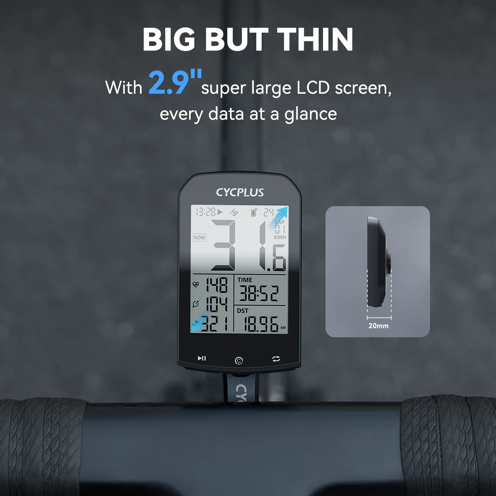 CYCPLUS M1 аксессуары для велосипеда GPS велосипедный компьютер велосипедный спидометр BLE 5,0 ANT + циклический счетчик километров для велосипеда